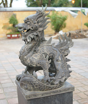 statue de dragon au Vietnam.