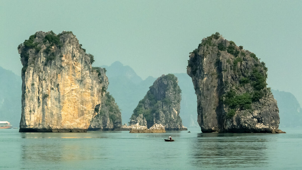 La baie d'Halong au Vietnam.