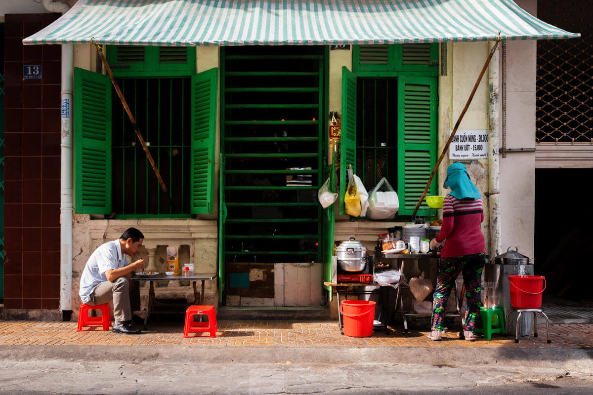 restaurant de rue.