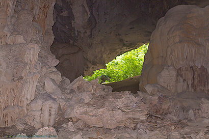 grotte vue intérieure.