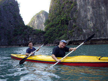 Vietnam canoe kayak.