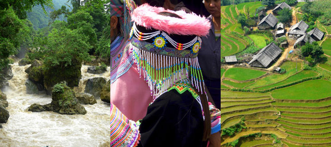 Hôtels dans les montagnes du nord au Vietnam.
