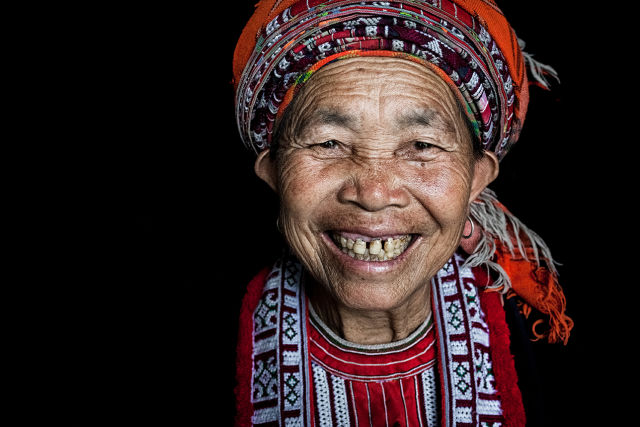 portrait mamie sourire.