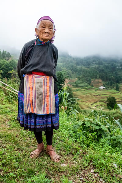 Vieille dame vietnamiène.